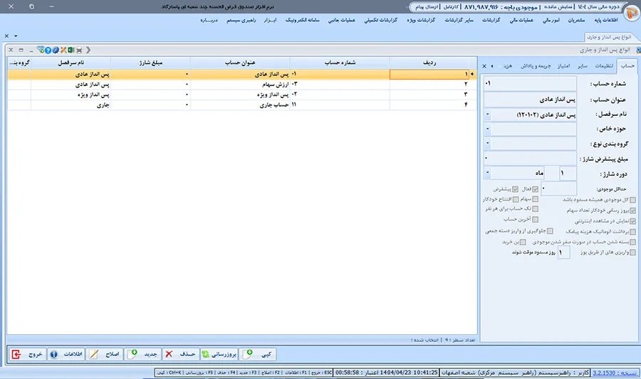 انواع پس انداز
